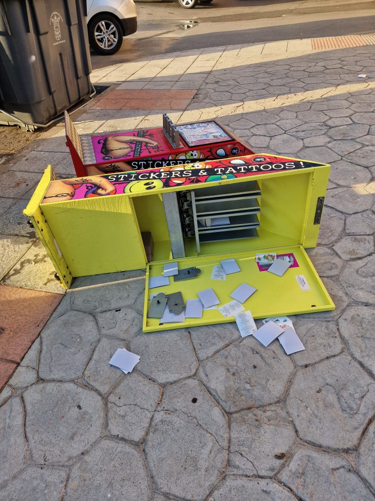 Estado en el que se encontraron los armarios metálicos